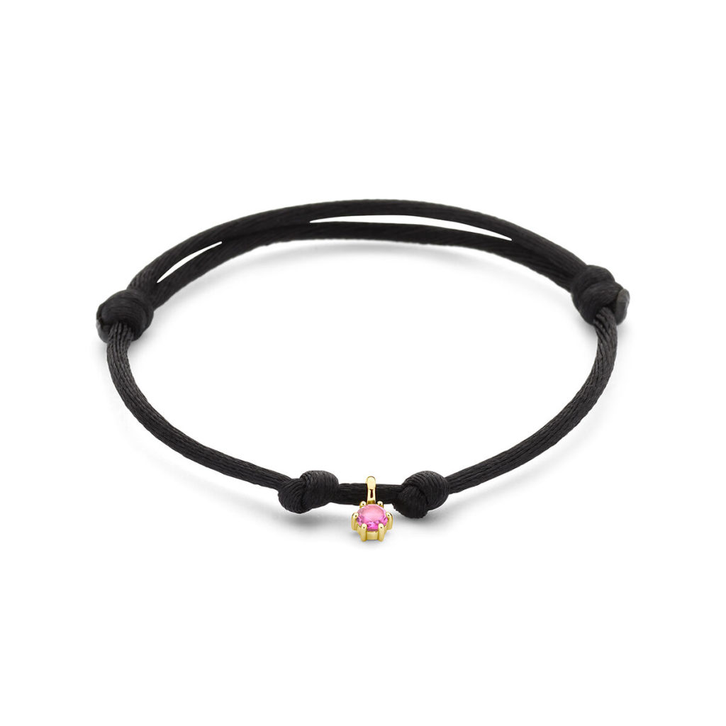 14kt Gold - Bracelet Satin Pink Tourmaline