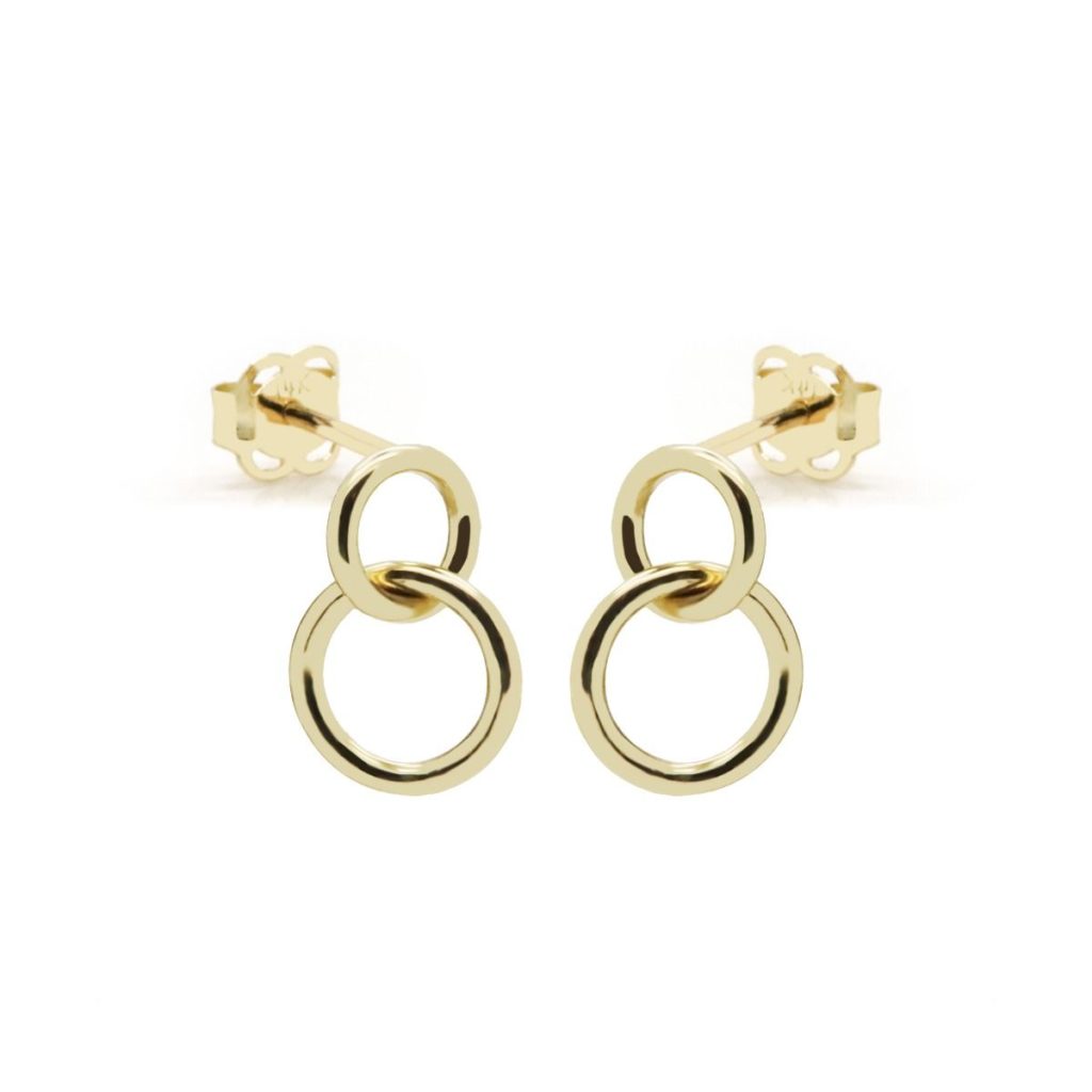 14kt Gold - Earstuds Circles