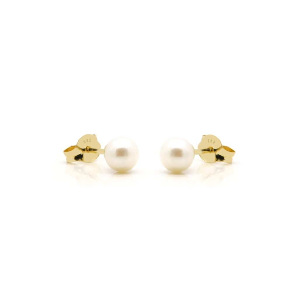 14kt Gold - Earstuds Pearl