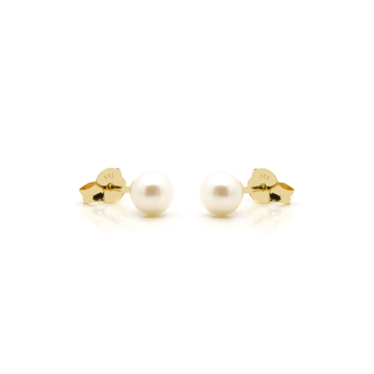 14kt Gold - Earstuds Pearl