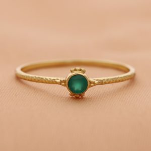 Muja Juma - Ring Green Agate 4509gb15