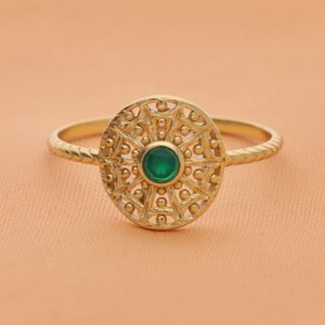 Muja Juma - Ring Green Agate 4549gb15