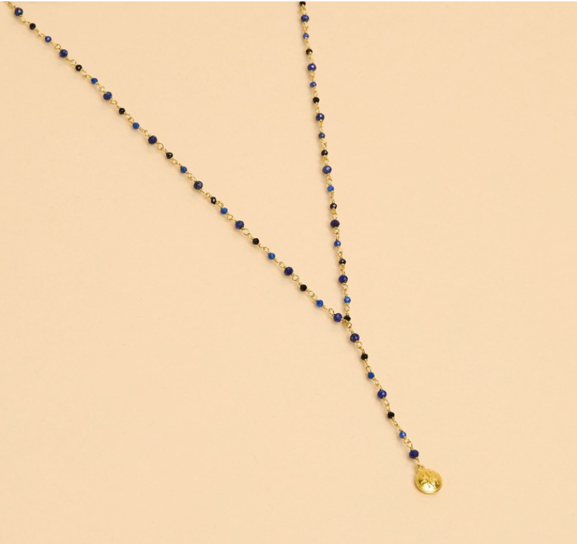 Une a Une - Rosary India Shaded Lapis