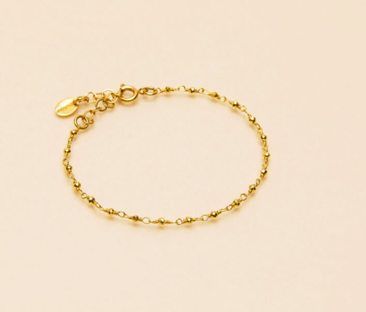Une a Une - gold pyrite india bracelet