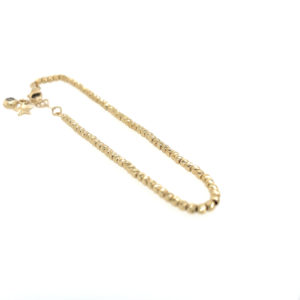 Unpolished - New - 14KT Gold - Bracelet Facetted Dots