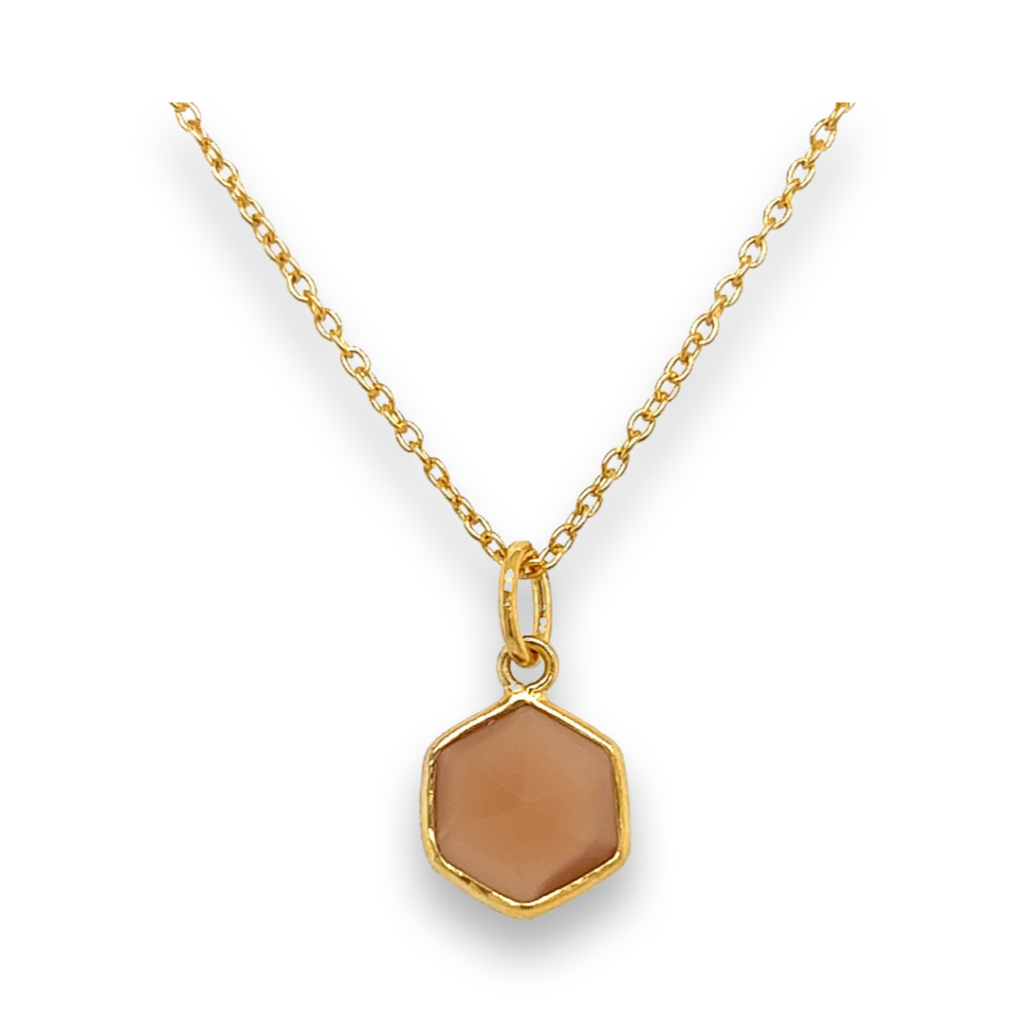 Muja Juma - Necklace Peach Moonstone