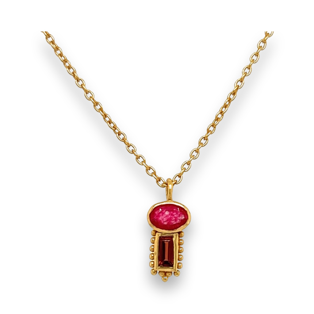 Muja Juma - Necklace - Ruby - Garnet