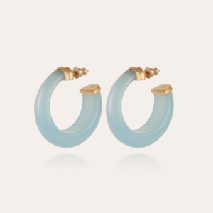 Gas Bijoux - Earrings Abalone Baby Blue