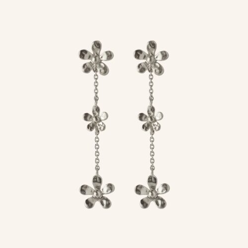 Pernille Corydon - Earrings Wild Poppy Silver