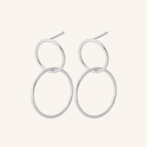 Pernille Corydon - Double Earrings Silver
