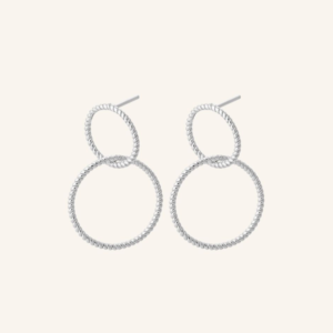 Pernille Corydon - Double Twisted Earrings Silver