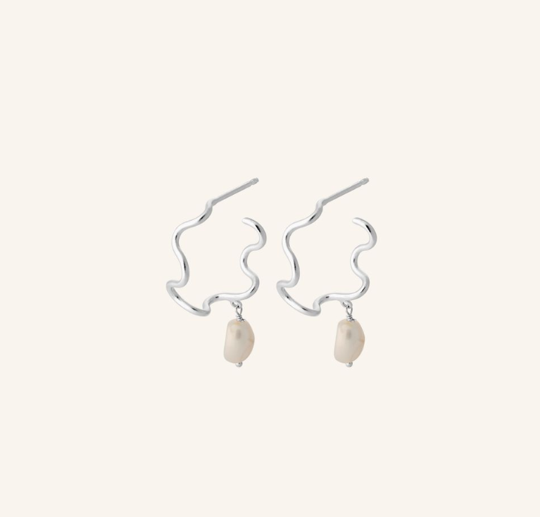 Pernille Corydon - Earrings Small Bay Silver