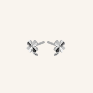 Pernille Corydon - Mini Clover Earsticks Silver