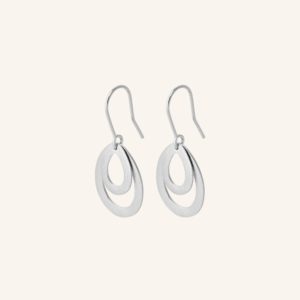 Pernille Corydon - Earrings Mini Double Drops Silver