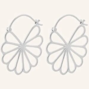 Pernille Corydon - Large Bellis Earrings Silver