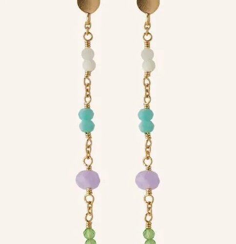Pernille Corydon - Sea Colour Earrings (gold plated)
