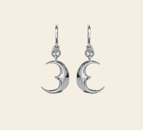 Maanesten - Moonie Earrings Silver