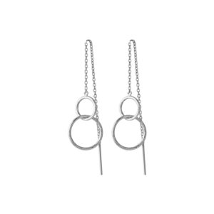 Pernille Corydon - Double Plain Earchain Silver