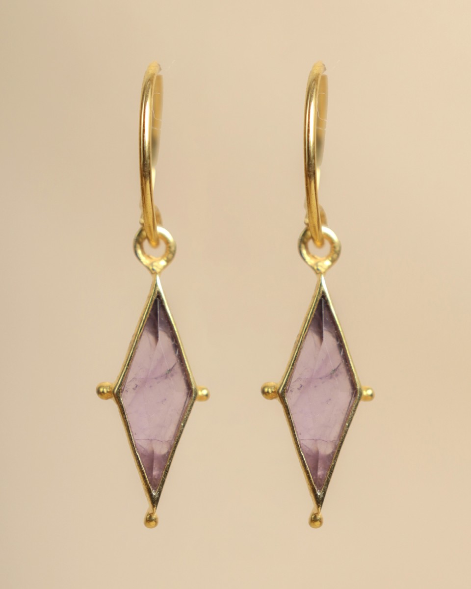 Muja Juma - Earrings Amethyst 10543gb33