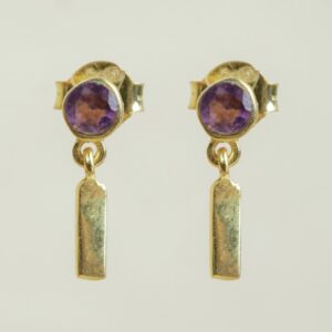 Muja Juma - Earrings Amethyst 10588gb33