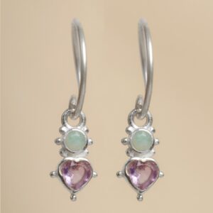 Muja Juma - Earrings Amethyst Amazonite 10576sb33 2