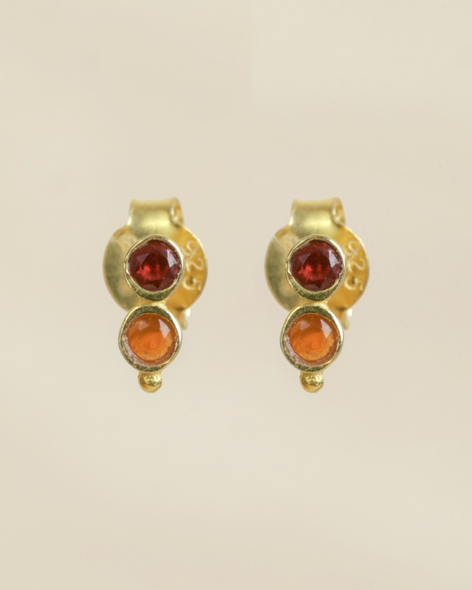 Muja Juma - Earrings Garnet 10522gb8