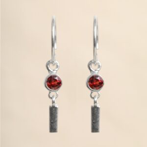 Muja Juma - Earrings Garnet 10587sb8