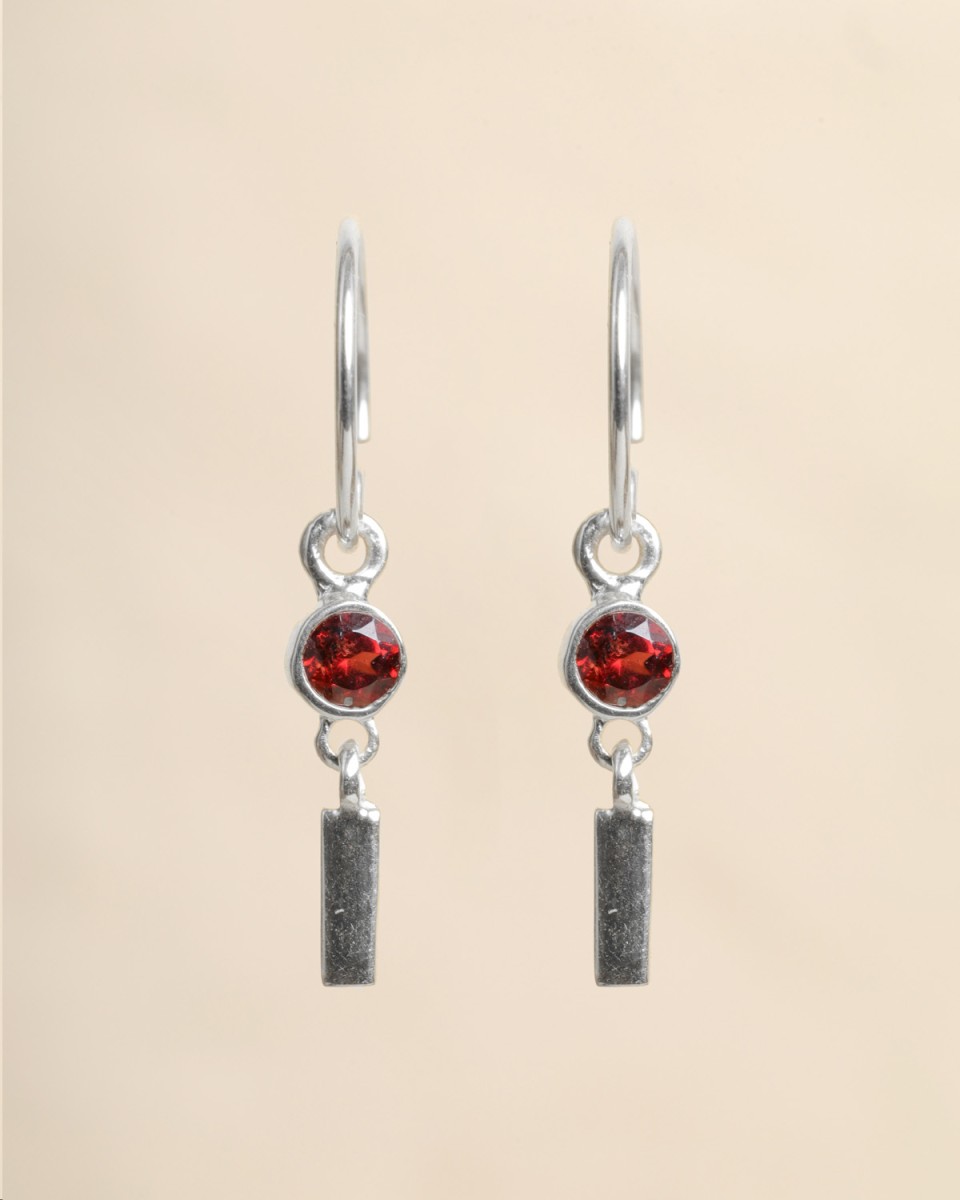 Muja Juma - Earrings Garnet 10587sb8