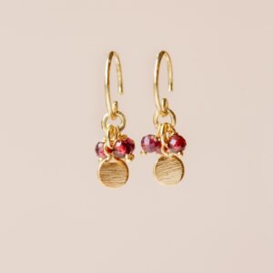 Muja Juma - Earrings Garnet 10635gb8