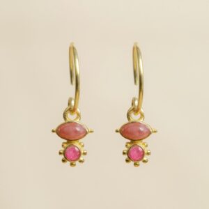 Muja Juma - Earrings Rhodinite Ruby 10566gb24 2