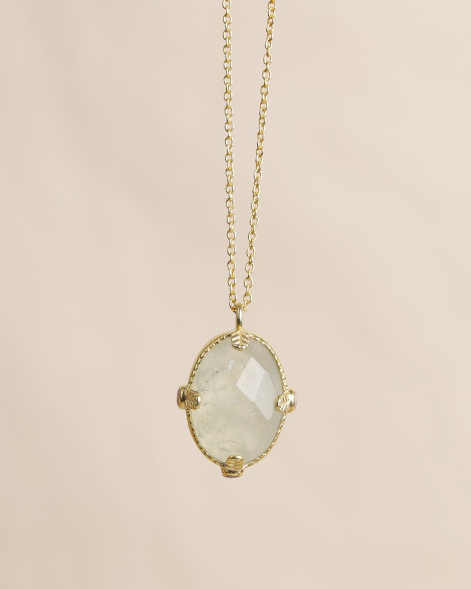 Muja Juma - Necklace Prehnite 3563gb26 1