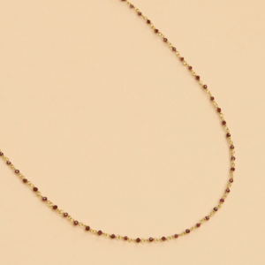 Une a Une - Burgundy India Necklace