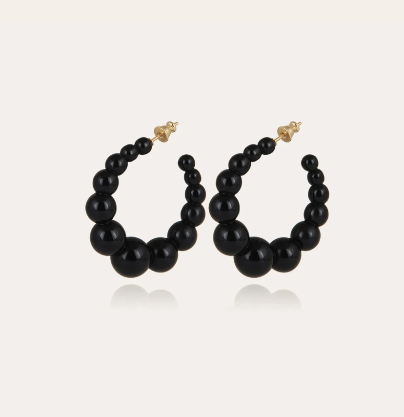 Gas Bijoux - Andy Earrings Black