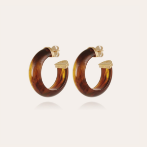 Gas Bijoux - Earrings Abalone Brown