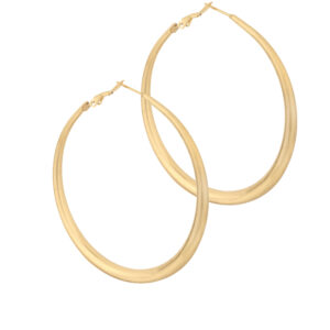 Rose & Camellia - Earrings Hoops Matt Gold XL