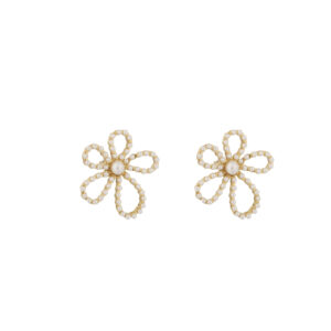 Rose & Camellia - Earrings Pearly Flowers