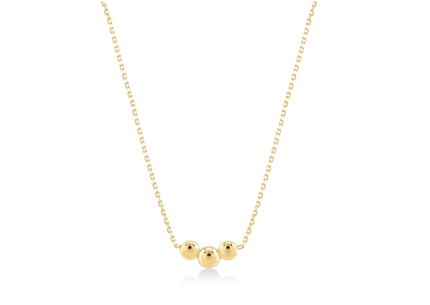 14kt Gold - Necklace 3 Dots