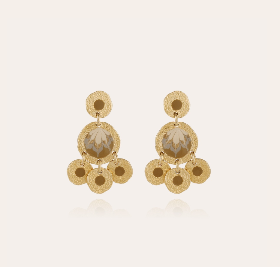 Gas Bijoux - Earrings Illusion Kaki