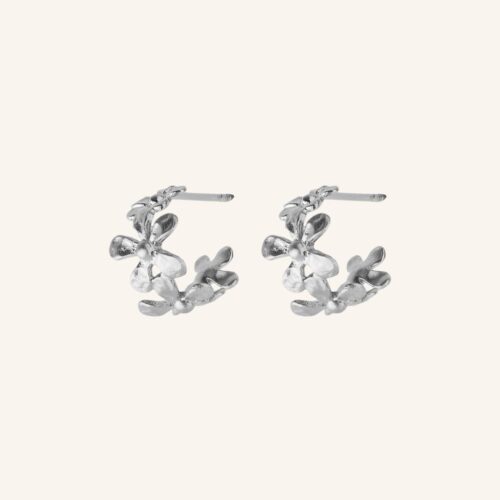 Pernille Corydon - Wild Poppy Hoops Silver