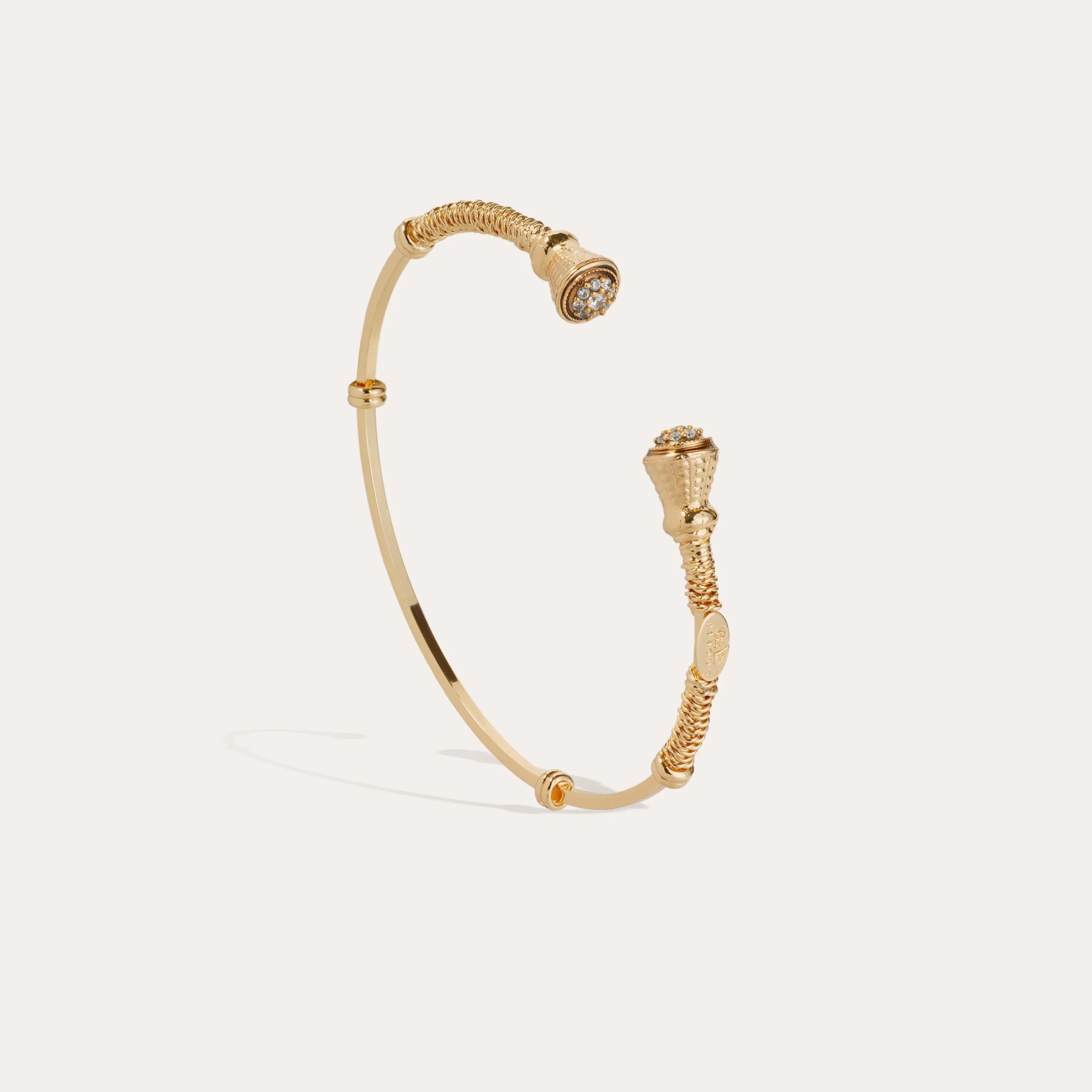 Goud vergulde Epique armband Gas Bijoux met kristallen