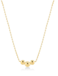 14kt Gold - Necklace 3 Dots